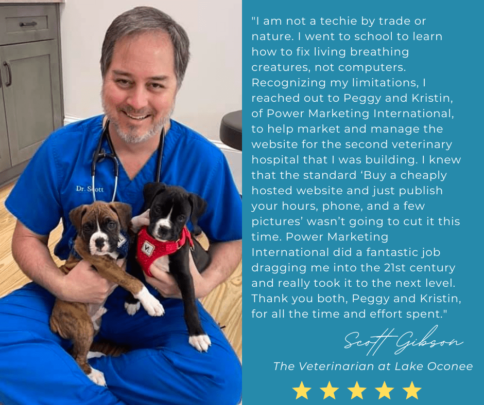 vet marketing seo website puppies