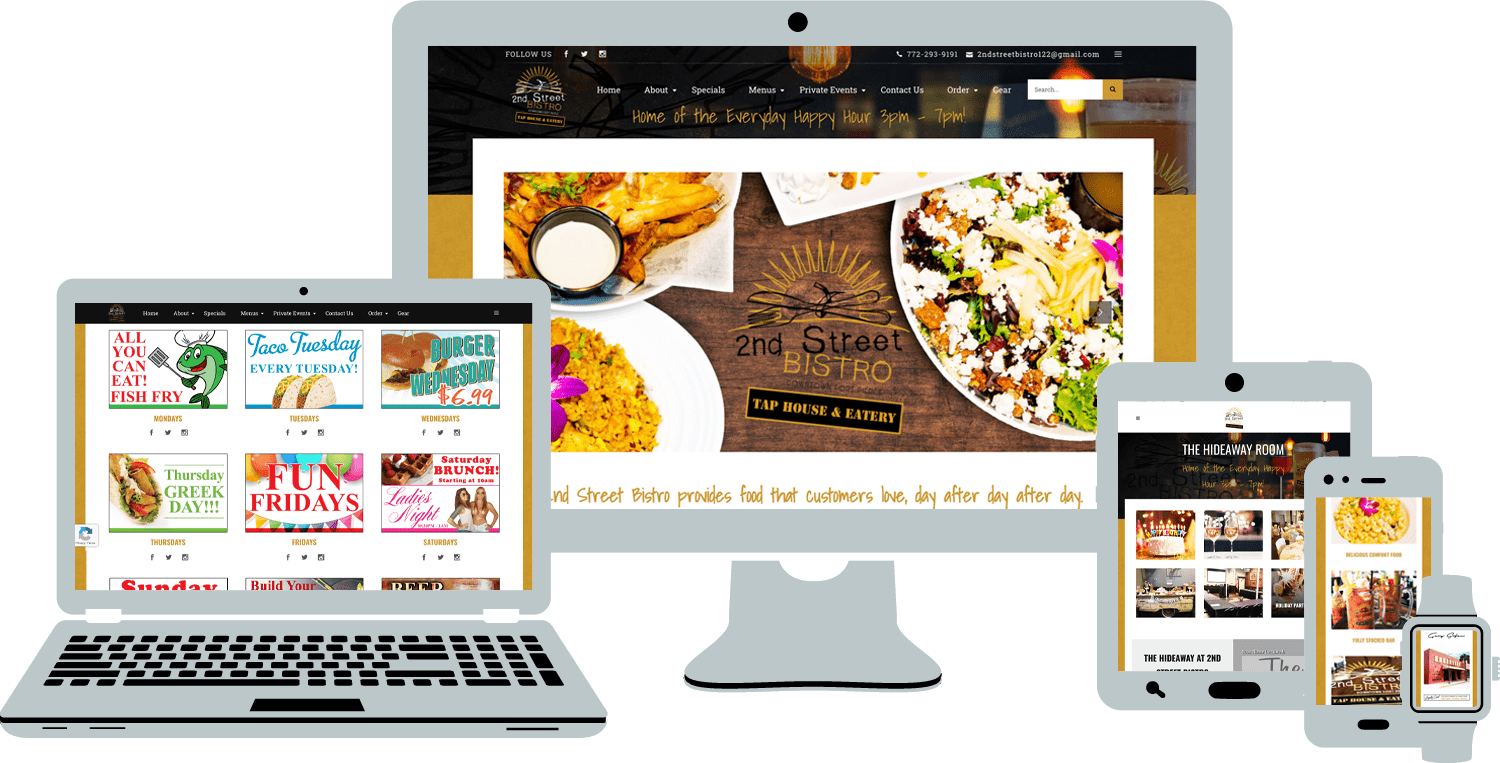 restaurant web design-2nd street